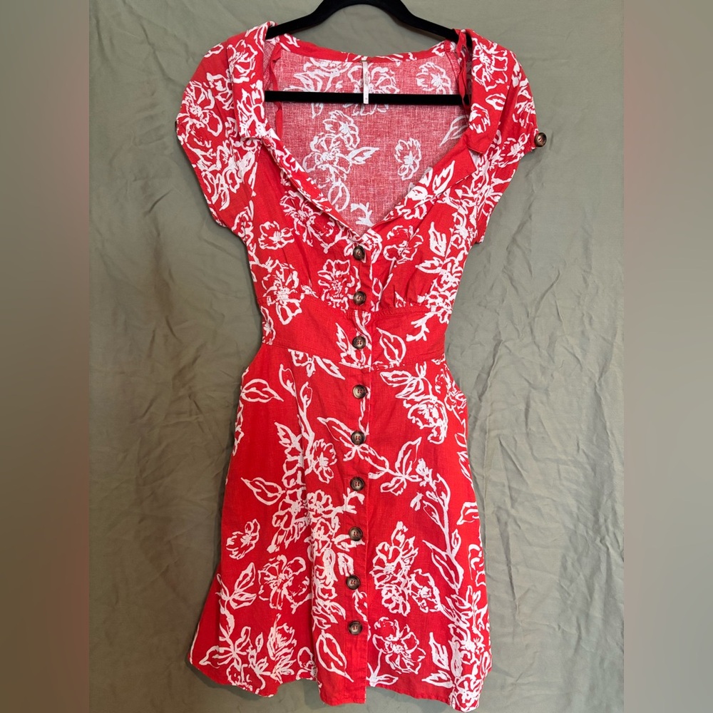 Free People Scarlet Floral Mini Dress